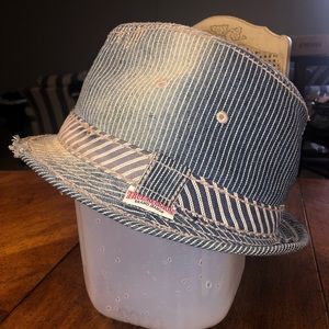 #2k TRUE RELIGION distressed denim hat unisex original $150 see matching blazer!